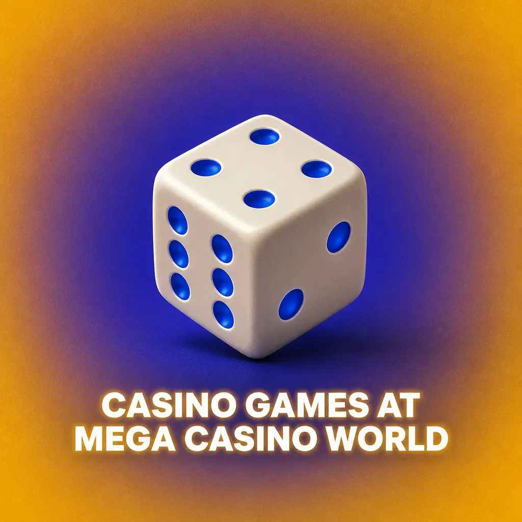 Casino games lobby at Mega Casino World