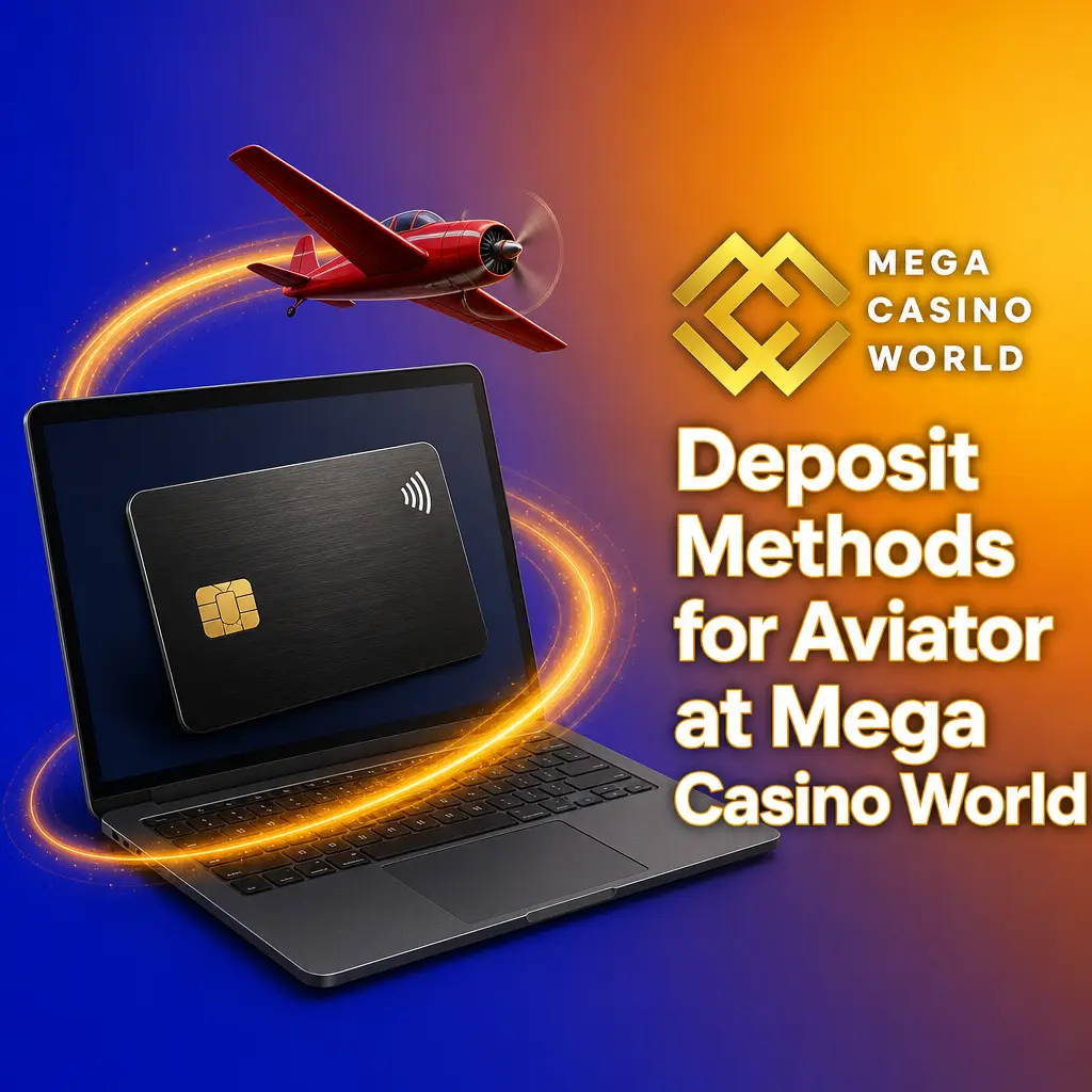 Deposit methods available for Aviator at Mega Casino World