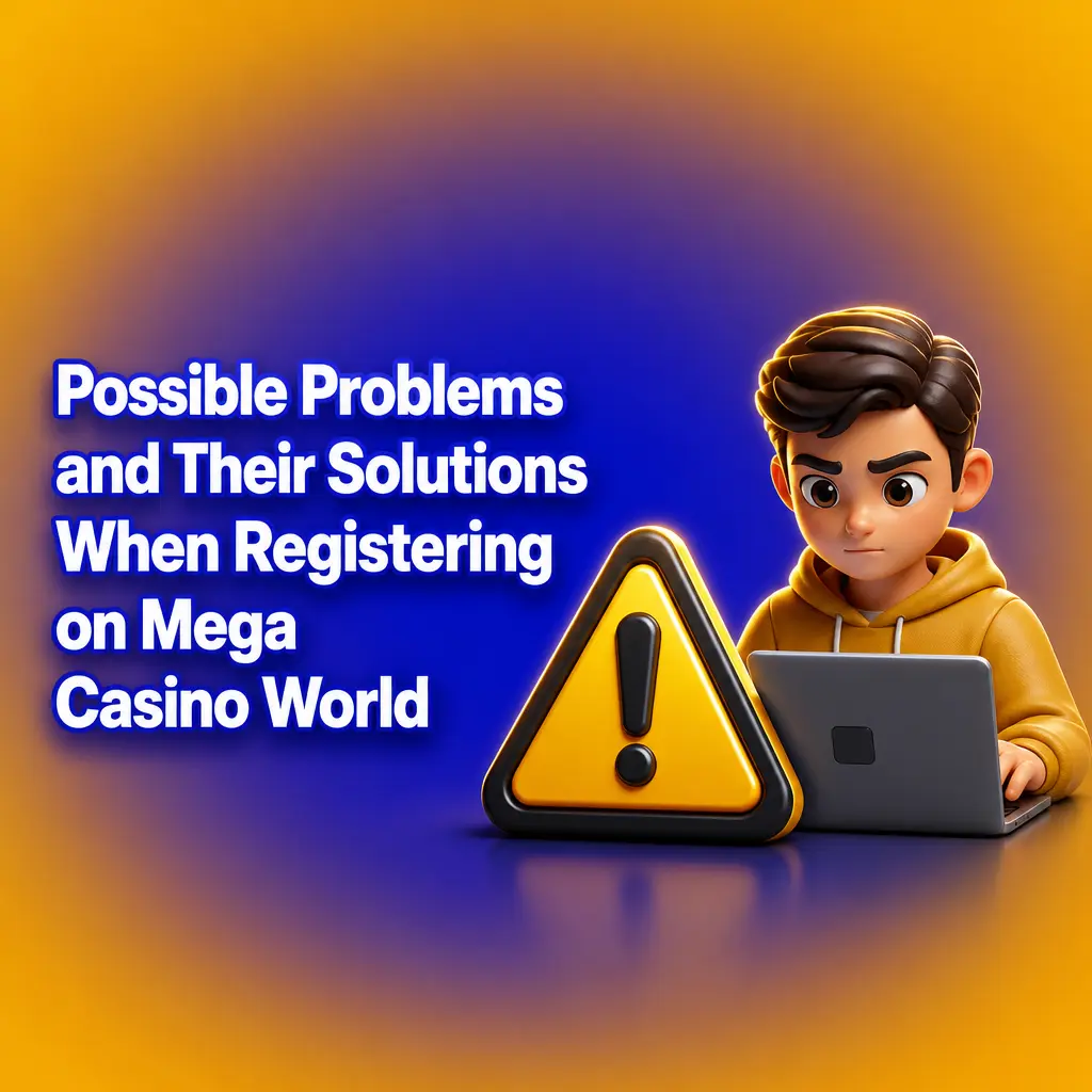 Registration troubleshooting on Mega Casino World